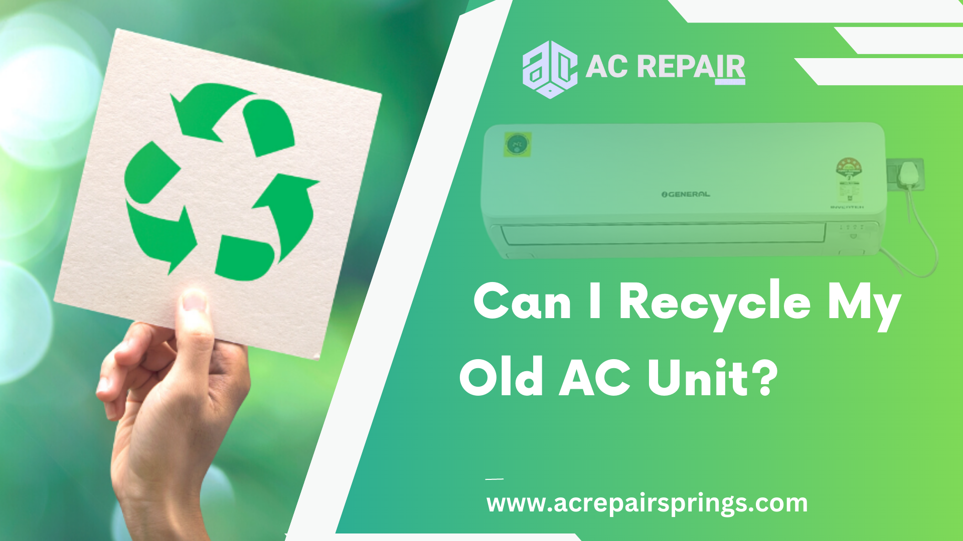 Can I Recycle My Old AC Unit?