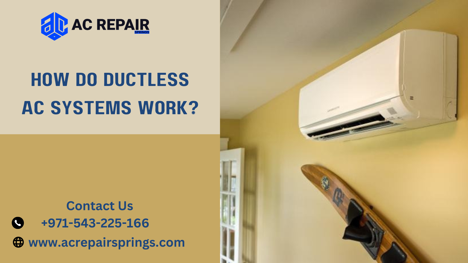 How do ductless AC systems work?