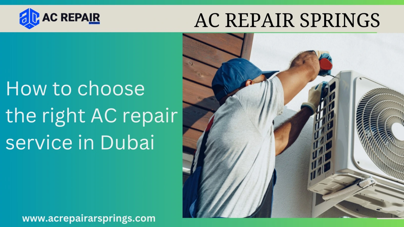 How to choose the right AC repair service in Dubai